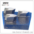 Metal diamond grinding wedge block with arrow segments